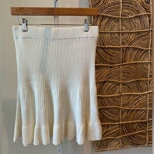 FREE PEOPLE Knit Skirt Cream NWT